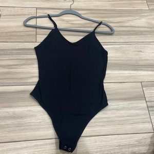 american eagle black tang top body suit